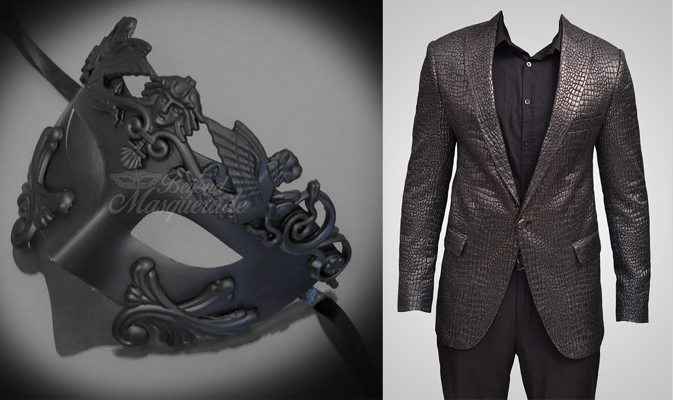 Masquerade ball statement jacket in Nairobi Kenya black