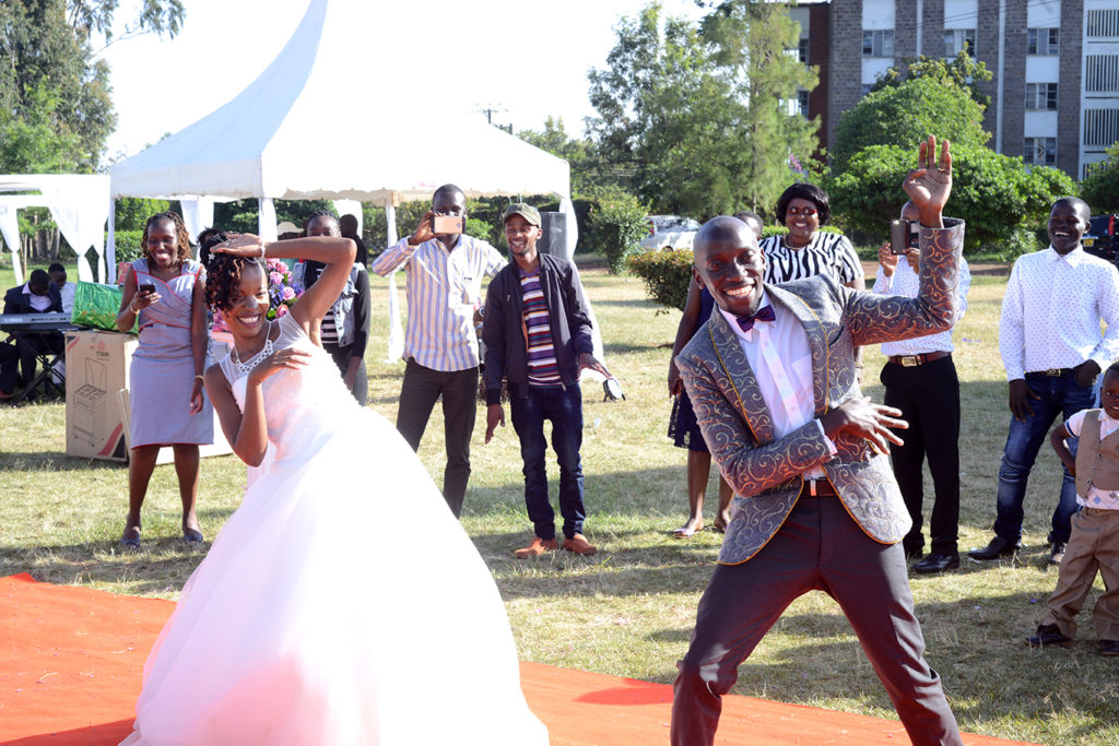 Special wedding jacket for the groom in Kenya