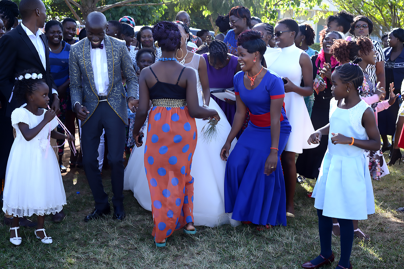 Lovely wedding jacket for the groom in Kenya