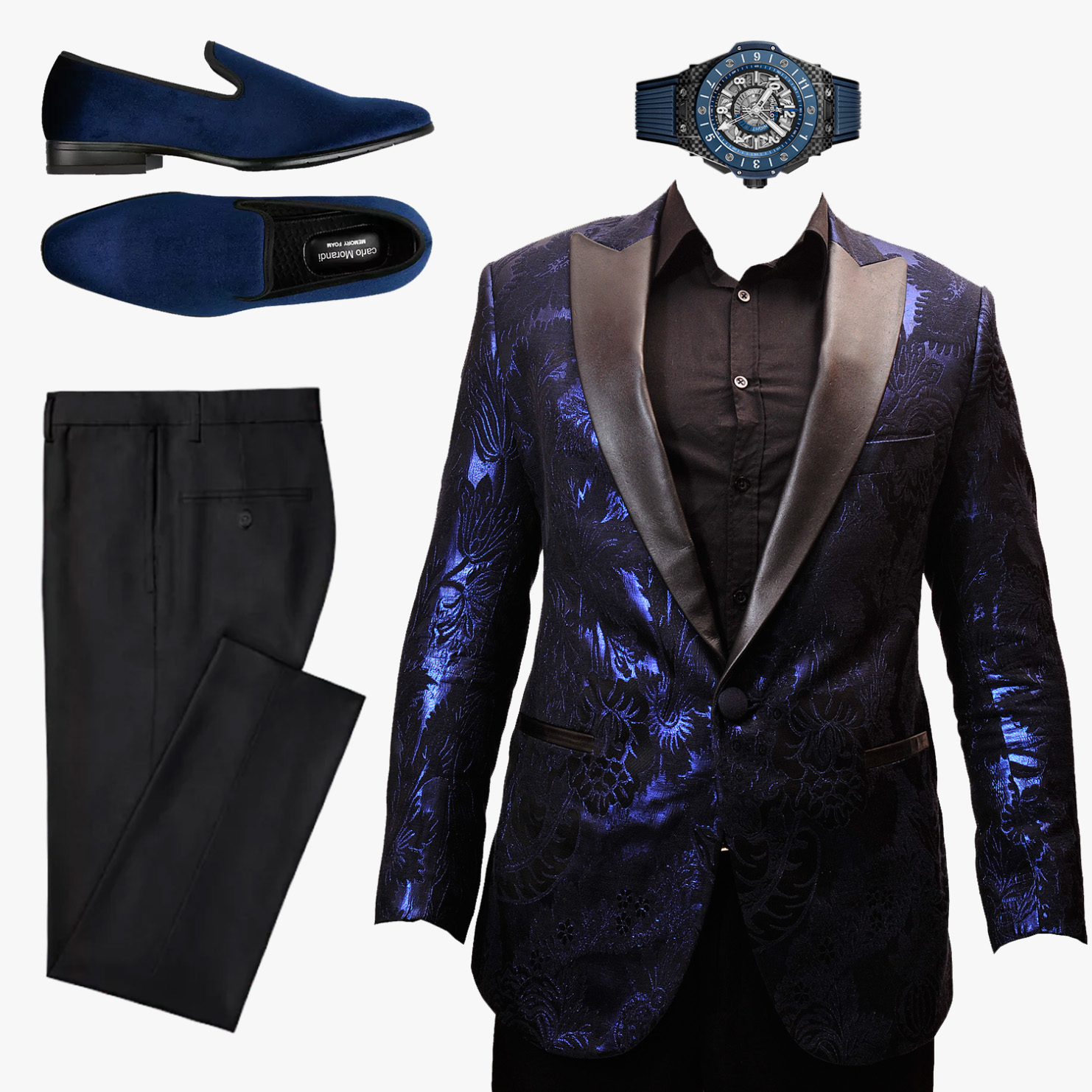 Blue designer suit in Nairobi Kenya