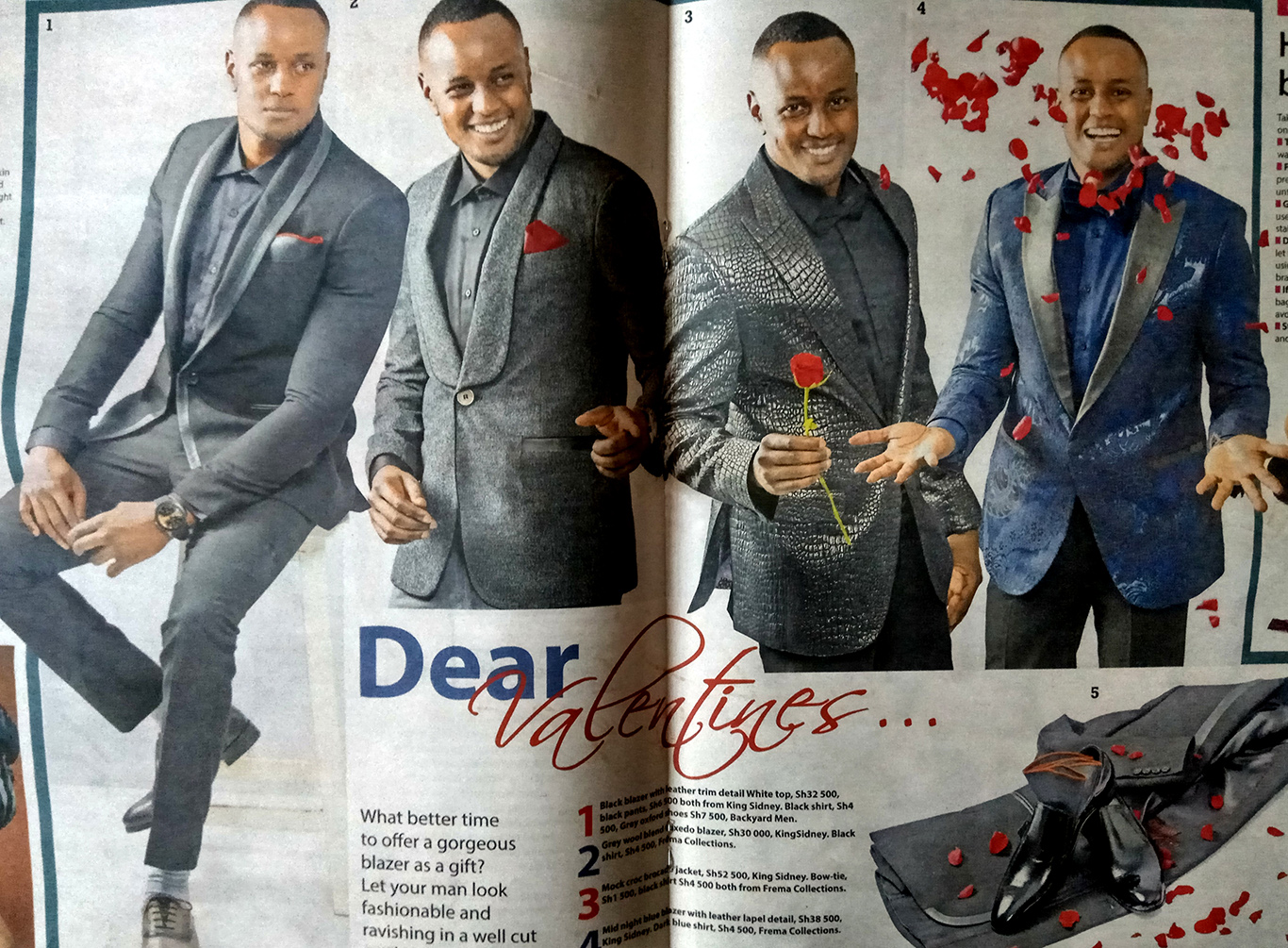 Valentine's day date night blazers for men in Nairobi Kenya