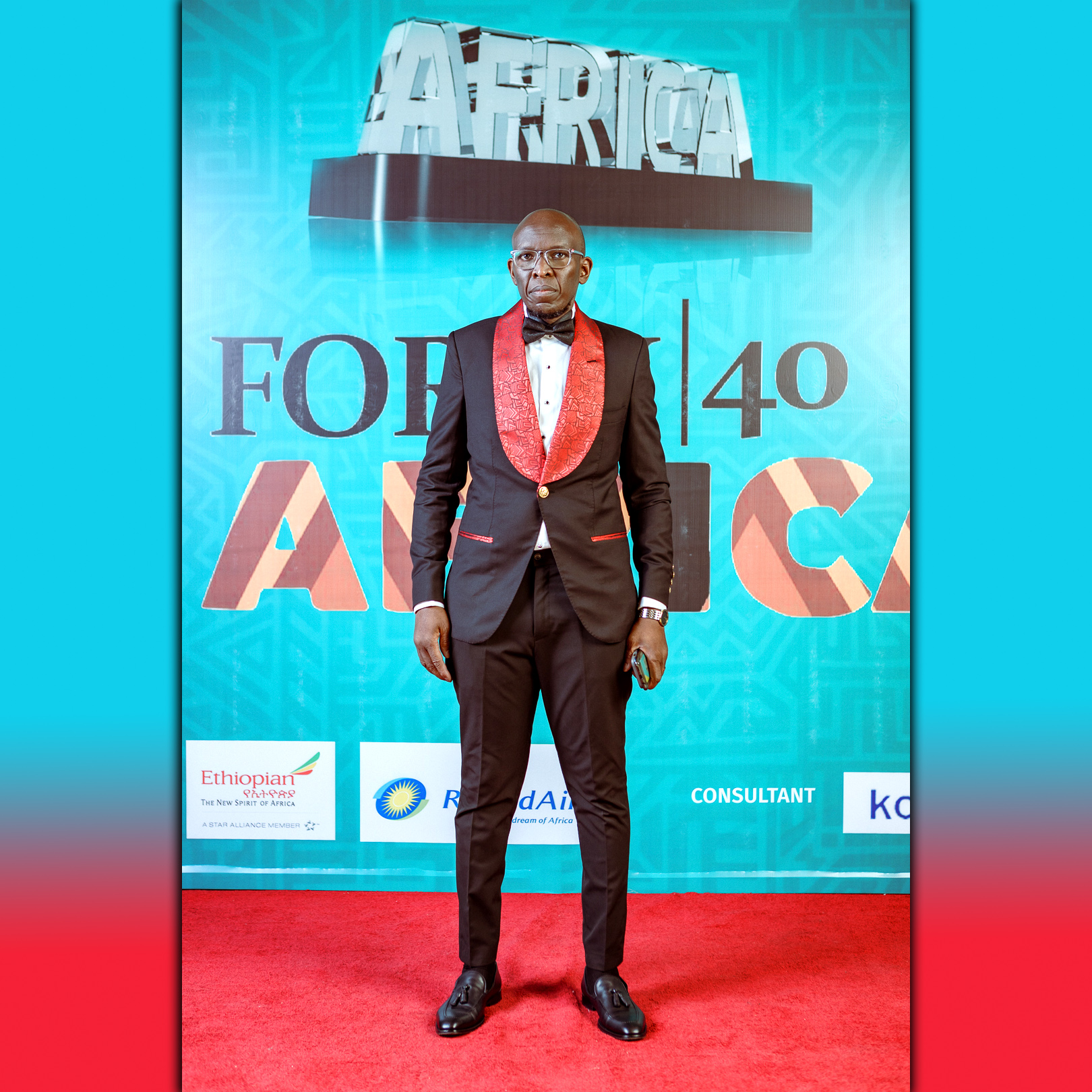 King Kris Senanu as a judge in King Sidney at the top 40 under 40 Africa