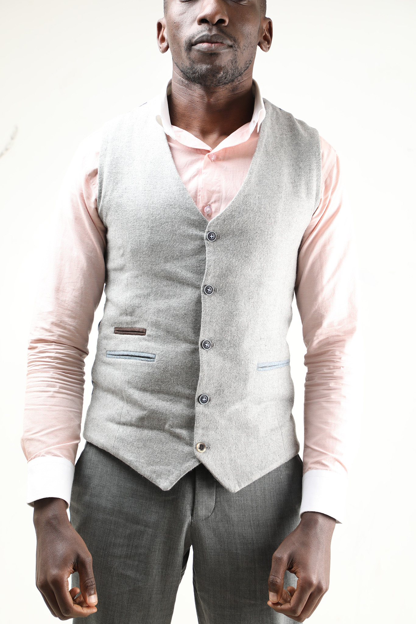Grey wool waistcoat for men Nairobi Kenya