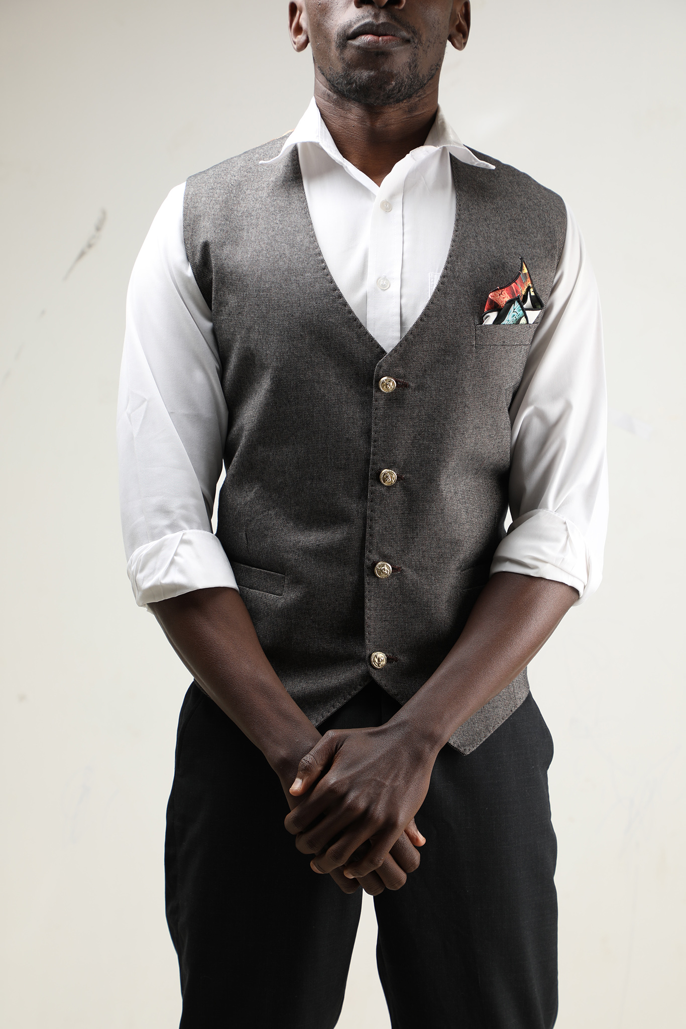 Chocolate brown men's waistcoat Nairobi Kenya