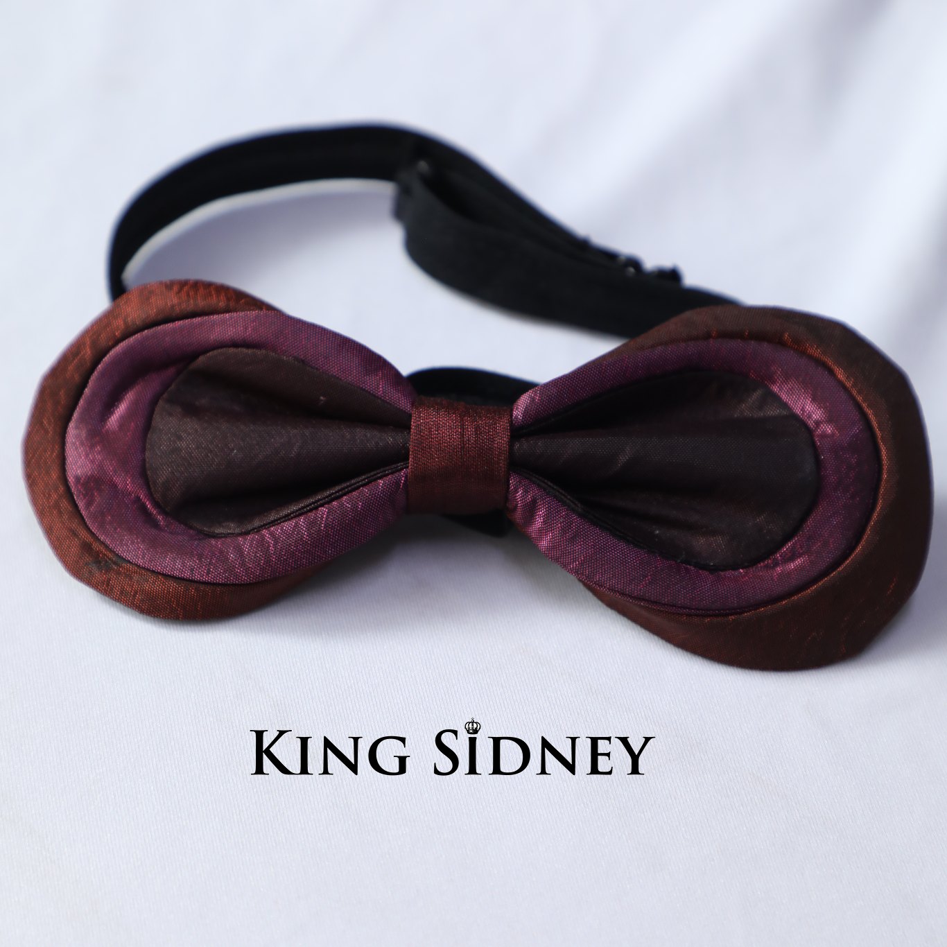 Burgundy and purple Wedding bow tie