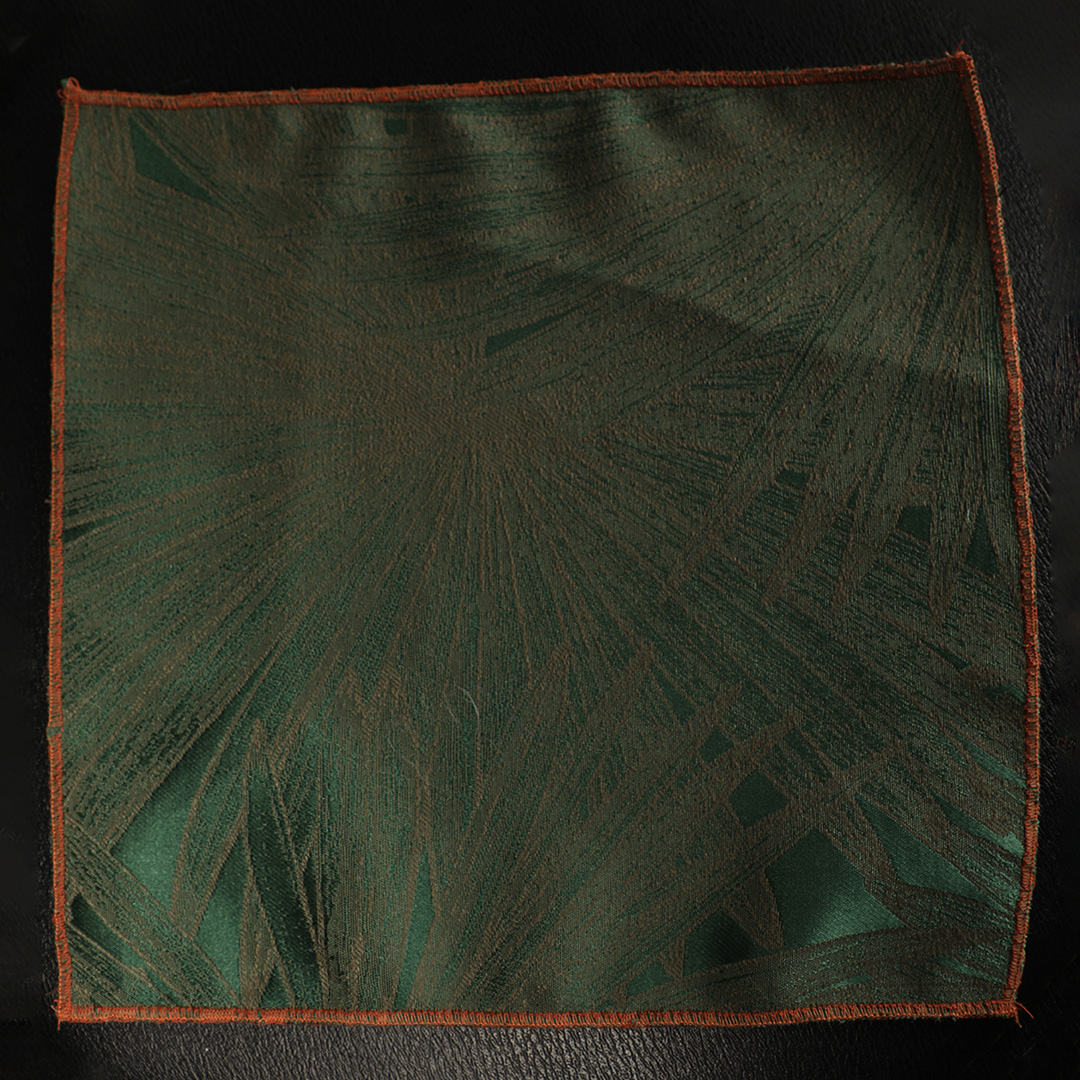 pocket-square-nairobi-kenya Burnt orange and sage green pocket square Nairobi Kenya