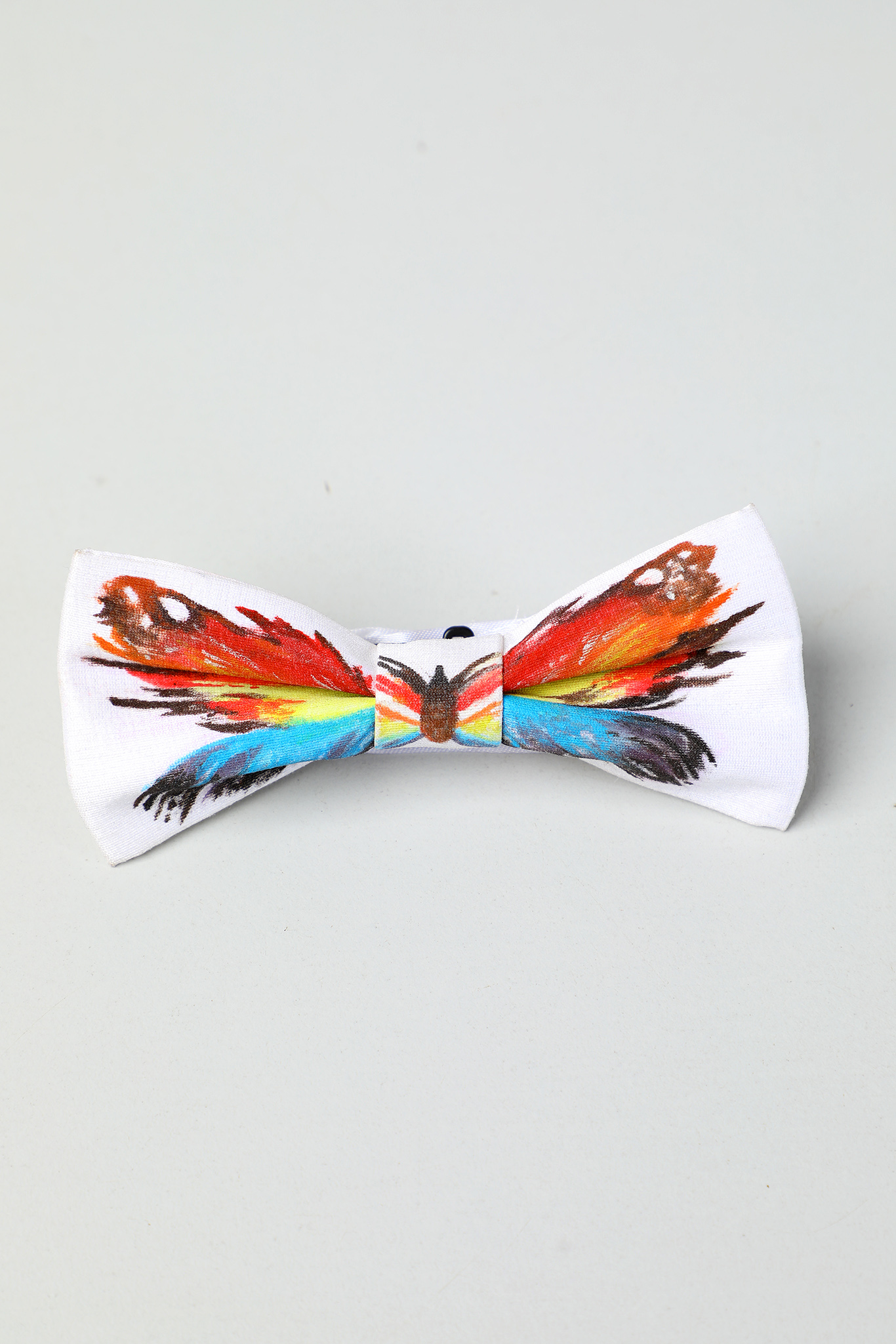 White hand painted bow tie Nairobi Kenya