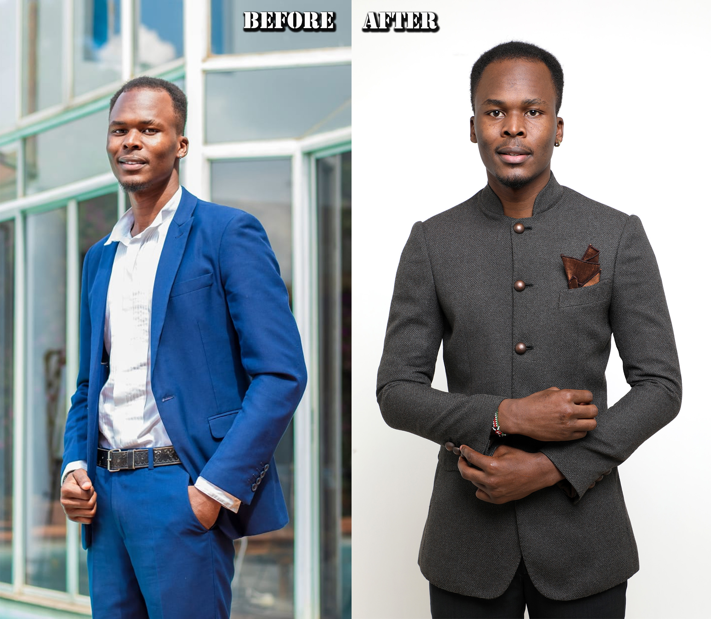 Brown designer suit for men in Nairobi Kenya