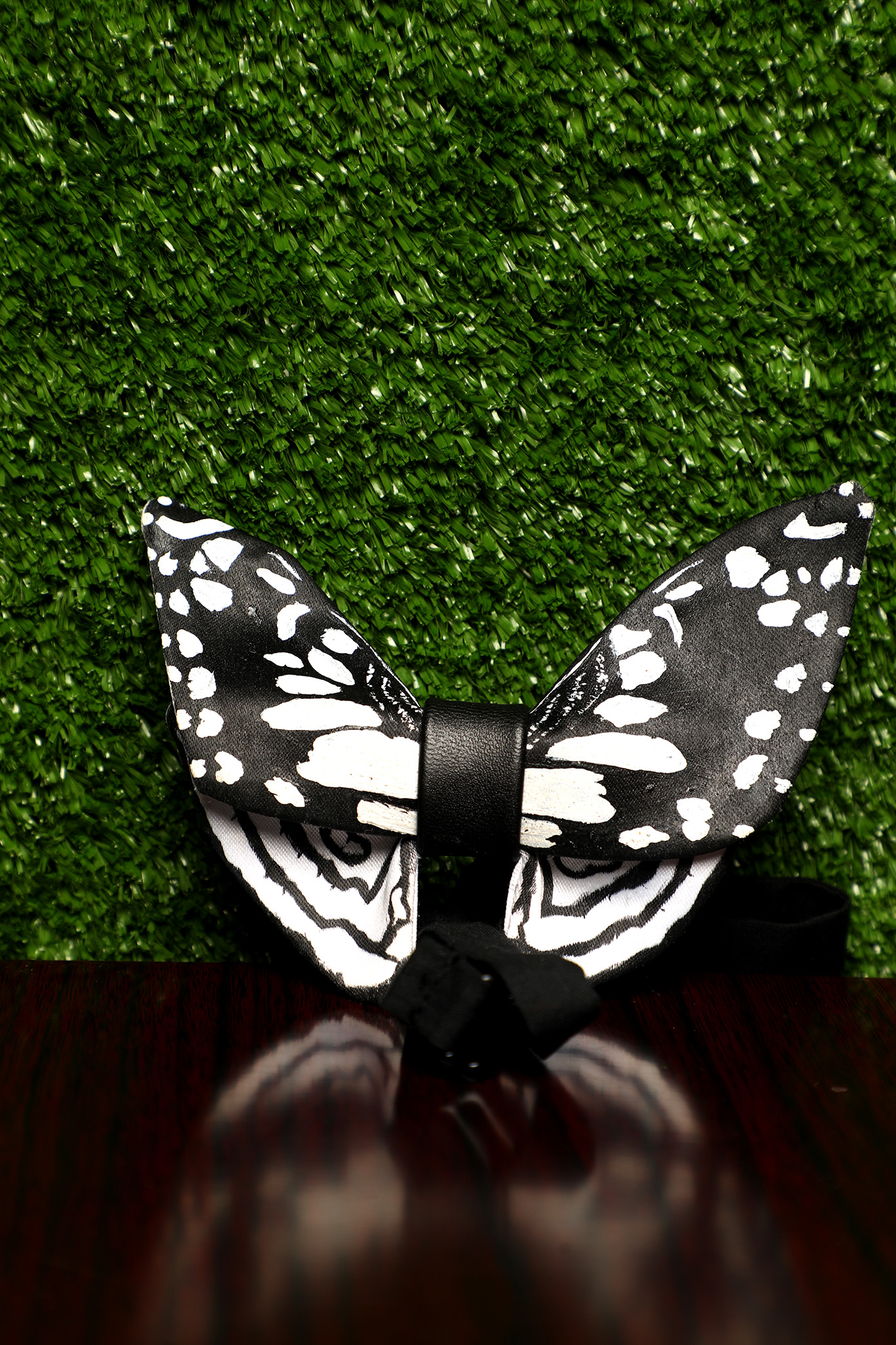 Black hand painted butterfly bow tie Nairobi Kenya