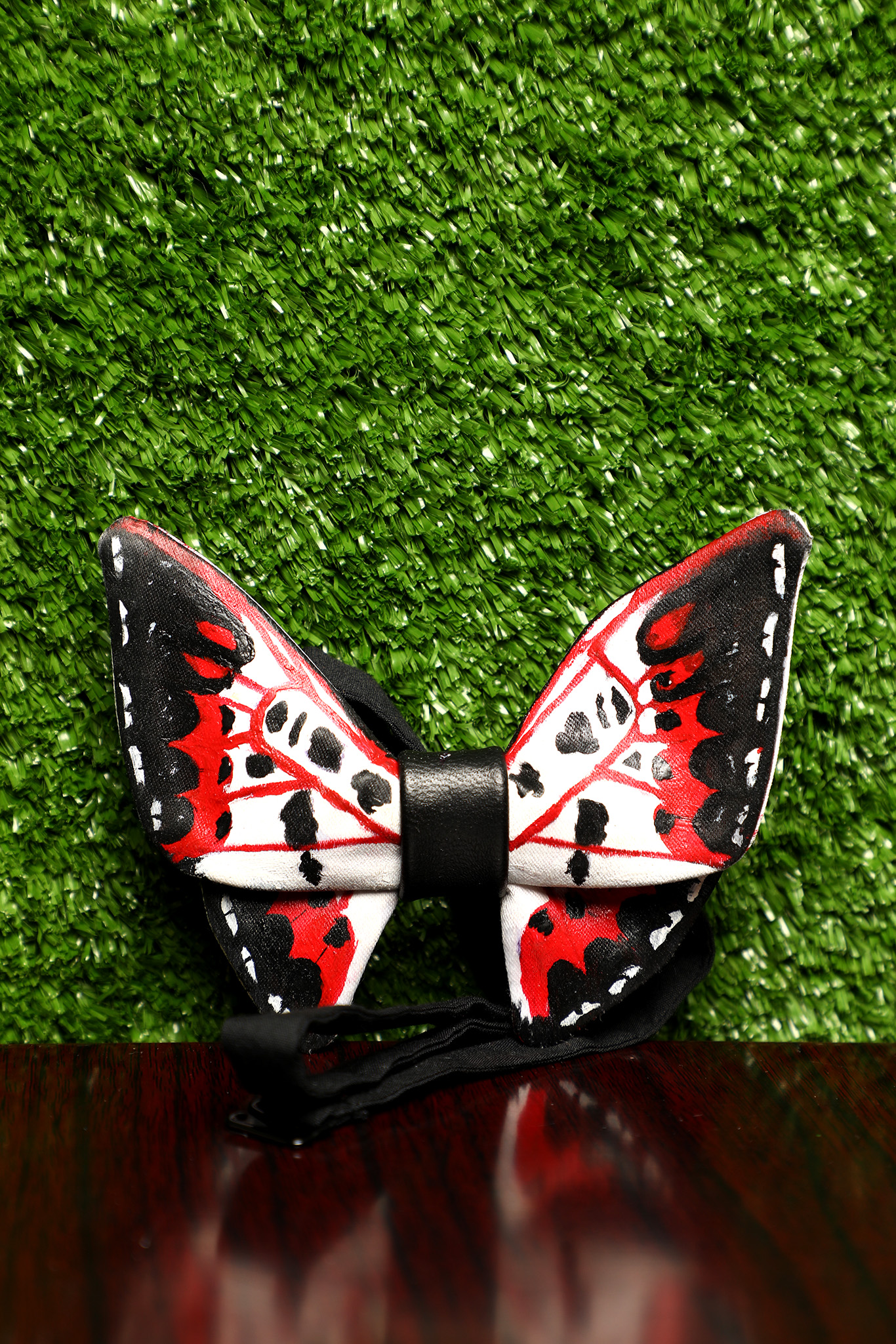 Red black and white butterfly bow tie Nairobi Kenya