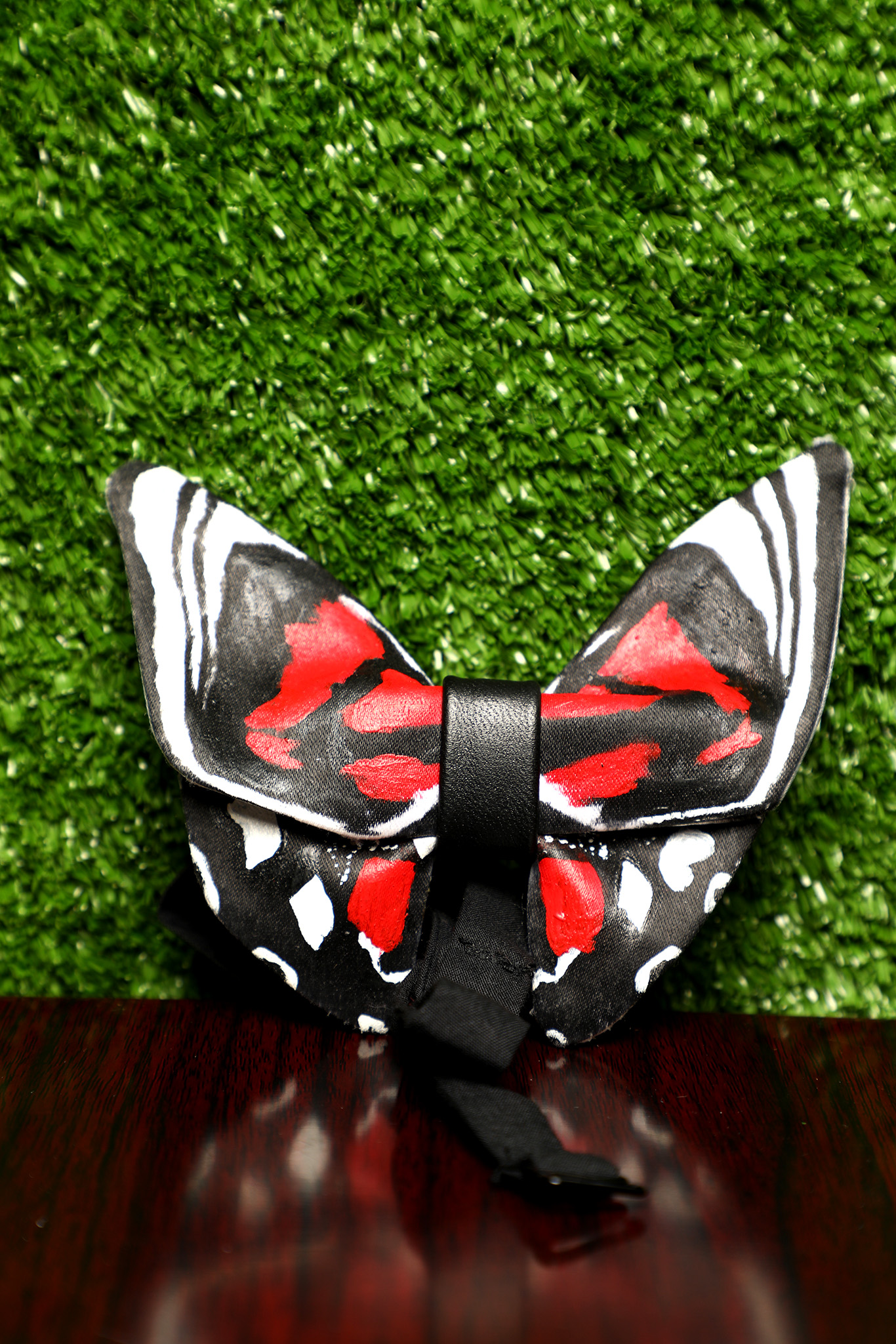 Red and black butterfly bow tie Nairobi Kenya