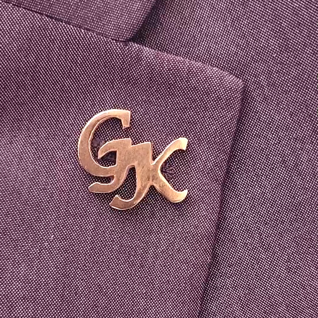 Metal lapel brooch of your initials Nairobi Kenya