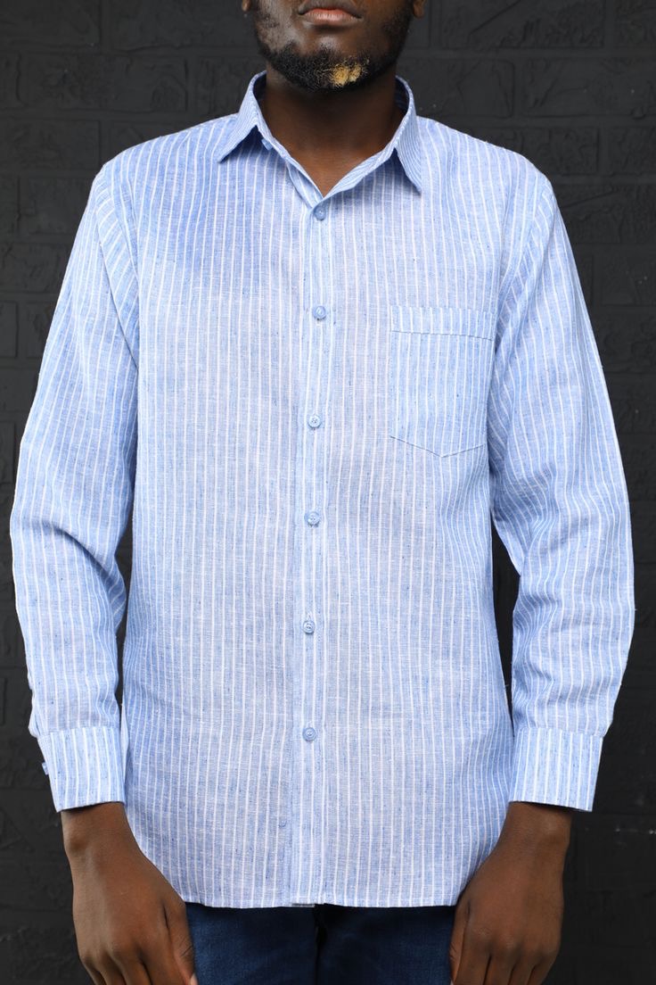 Blue designer shirt for men in Nairobi Kenya