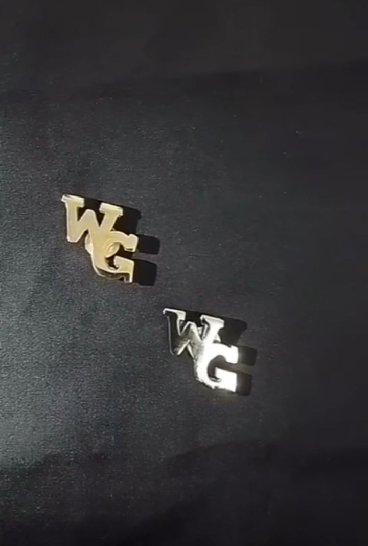Custome metal lapel brooch Nairobi Kenya Custom metal lapel brooch of initials