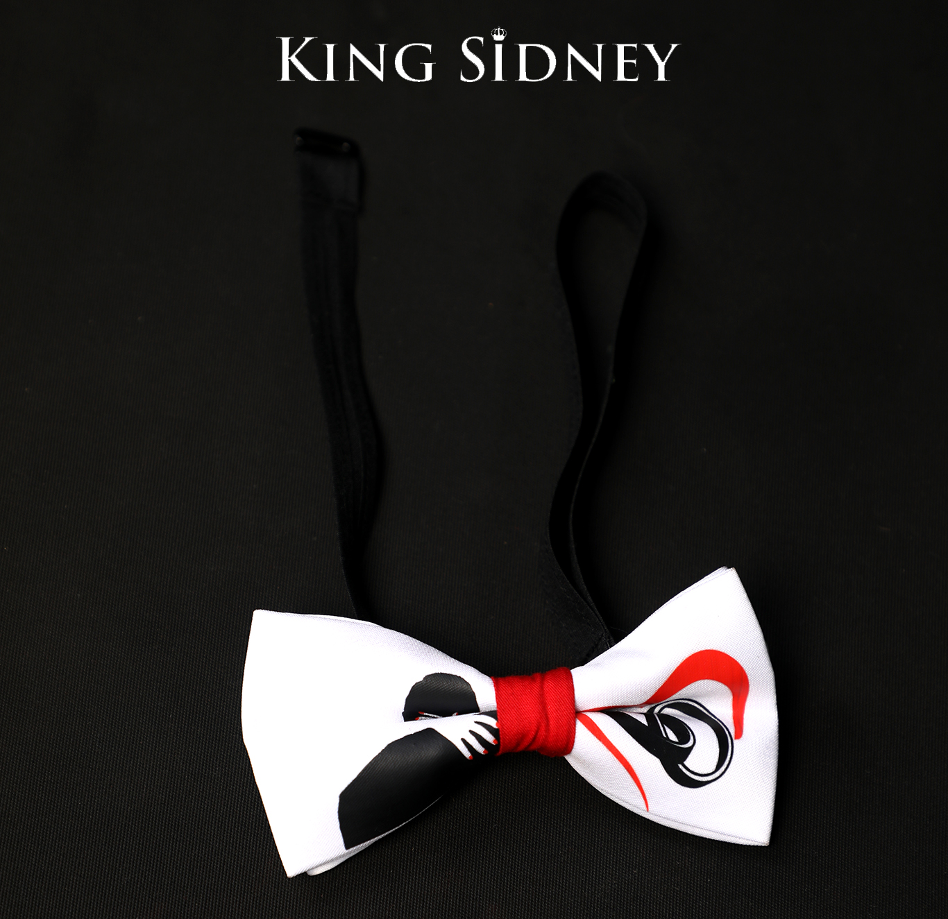 The kissy face marriage bow tie.