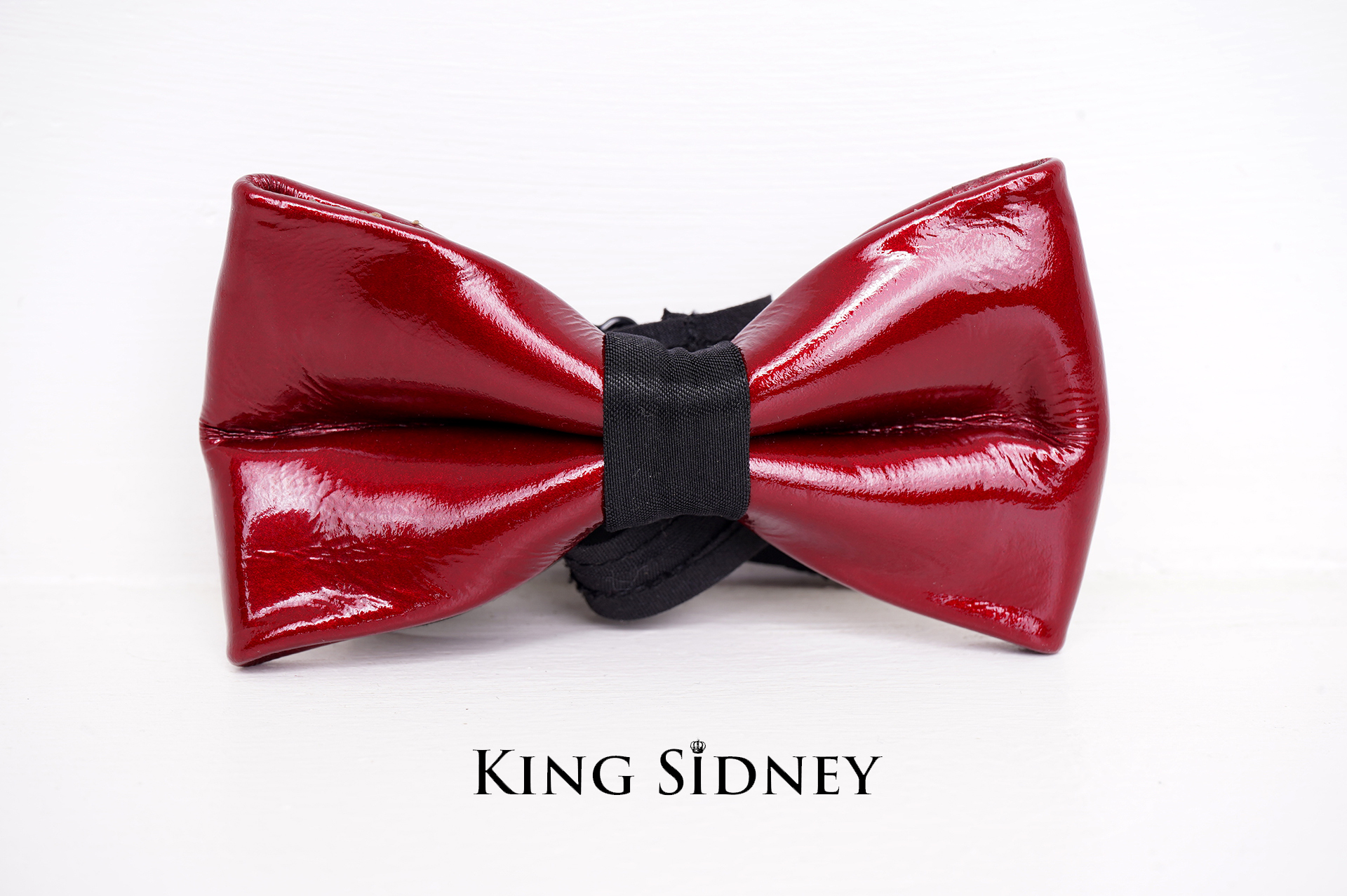 Red leather unique bow tie in Kenya Uganda and South Sudan.