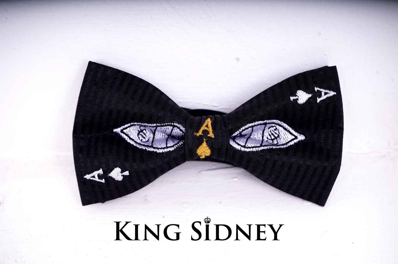 Black and white launch event bow tie. unique wedding bow tie.