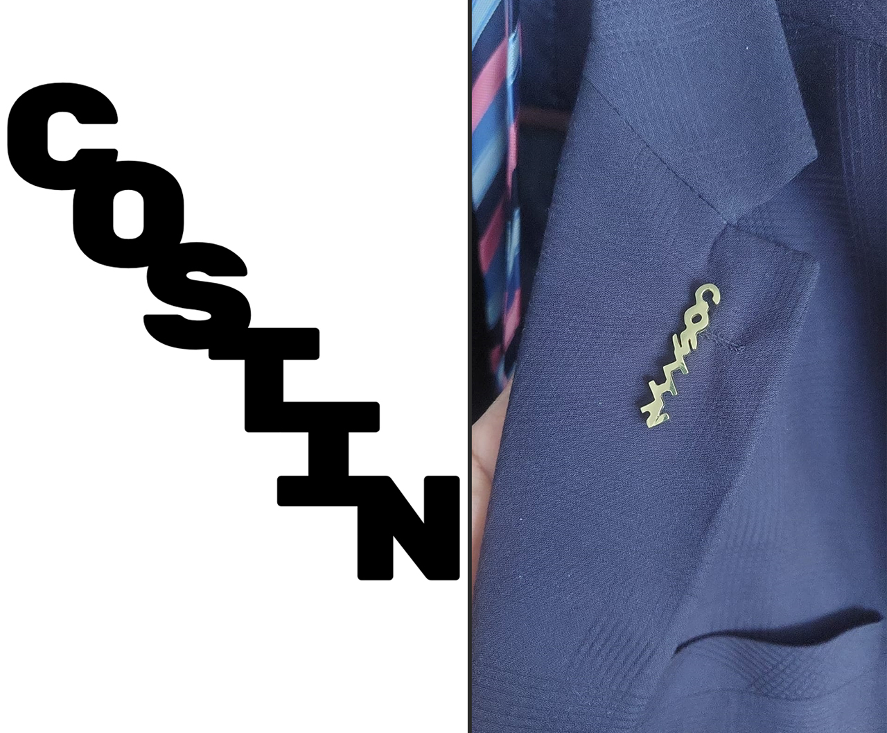 custom-metal-lapel-brooch-juba-kenya-uganda-tanzania Custom metal lapel brooch set of his name - Kenya South Sudan Uganda Tanzania