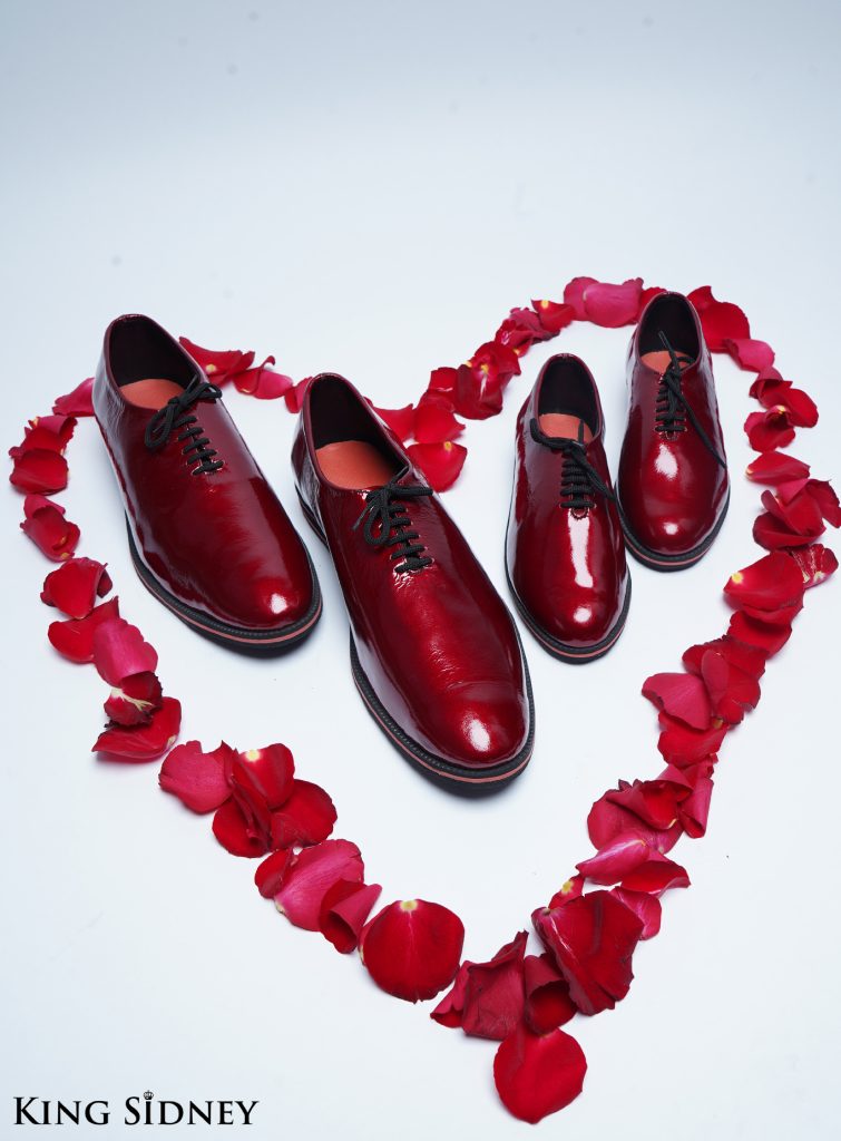 Red father son wedding shoes Nairobi Kenya
