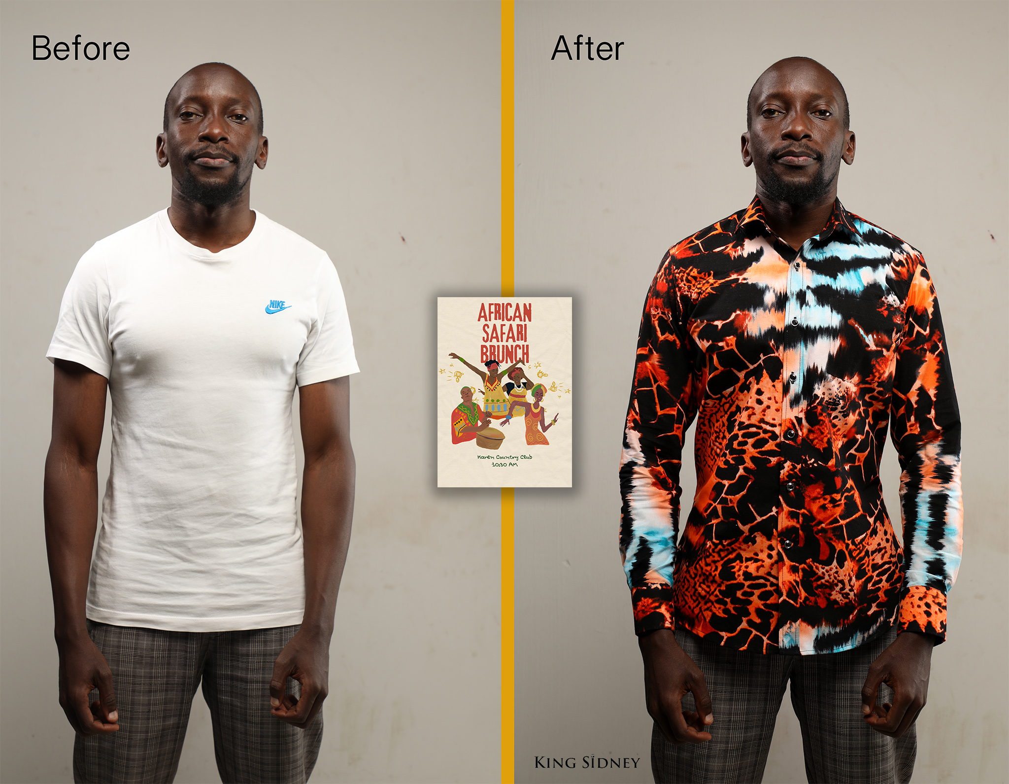 african-themed-event-shirt-for-men-nairobi-kenya-king-sidney African shirt for that African themed event in Nairobi Kenya
