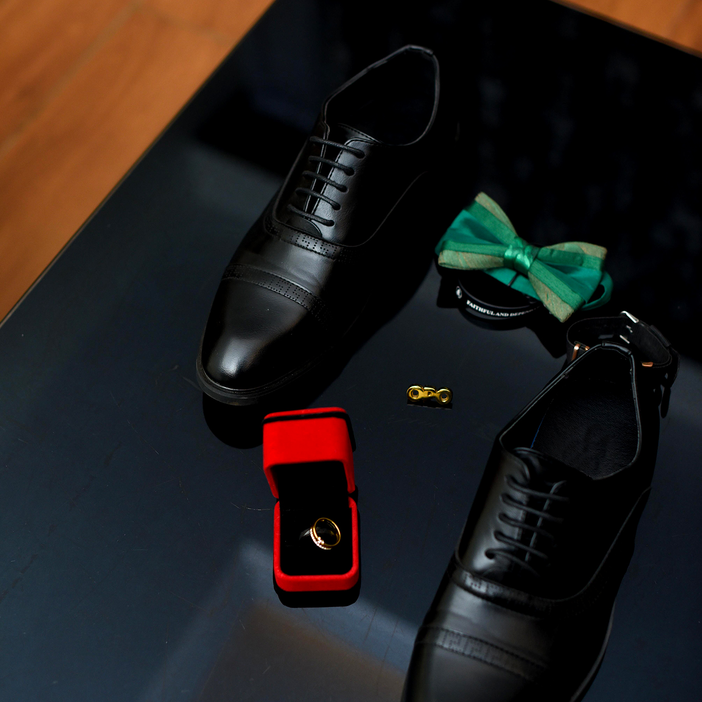 green wedding bow tie flat lay Kenya Tanzania Juba Kampala