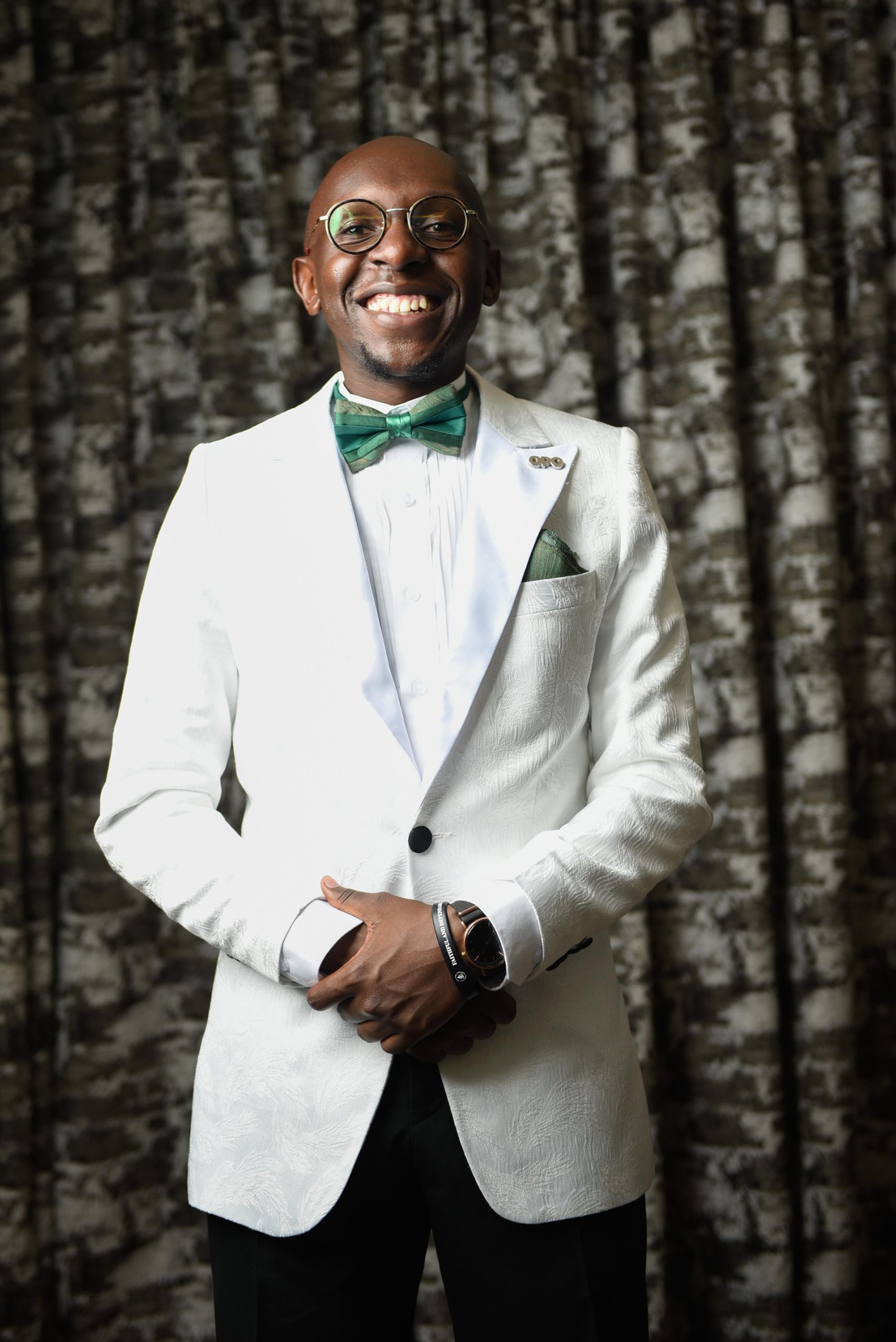 green unique wedding bow tie kenya uganda tanzania juba