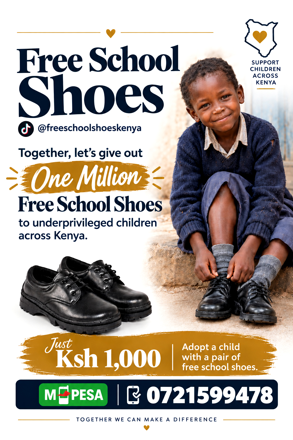 Free school shoes Kenya